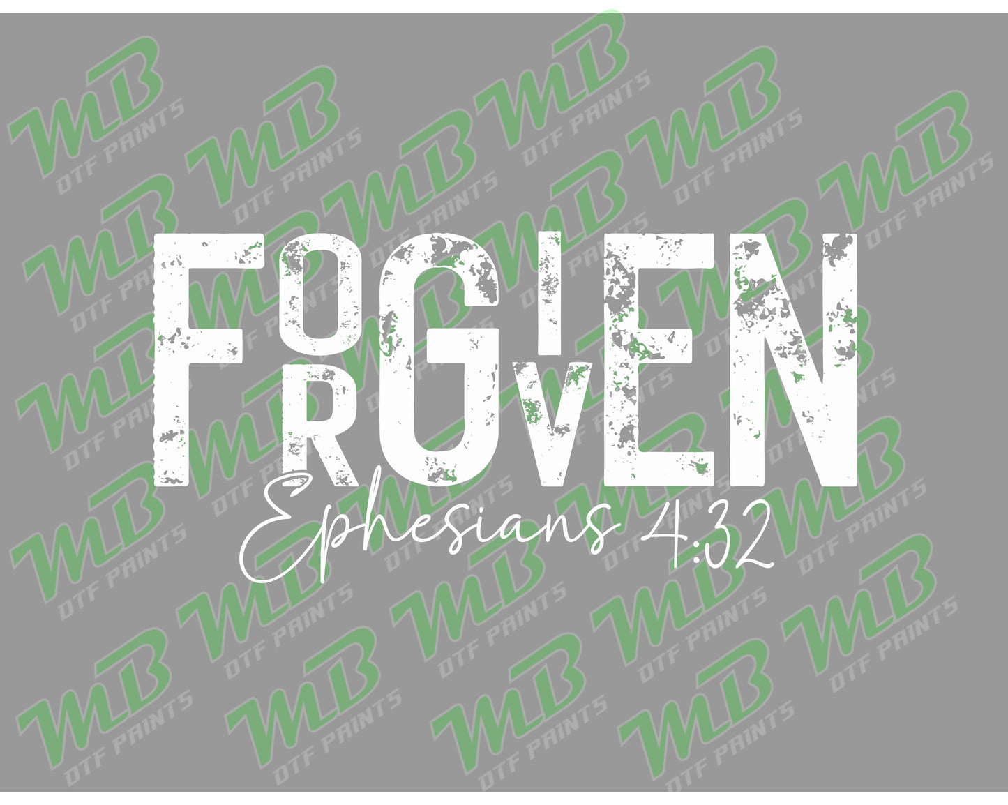 FORGIVEN GRUNGE WHITE DTF PRINT