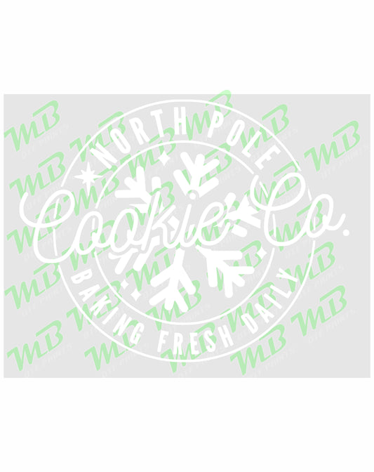 COOKIE CO NORTH POLE IN WHITE CHRISTMAS DTF PRINT
