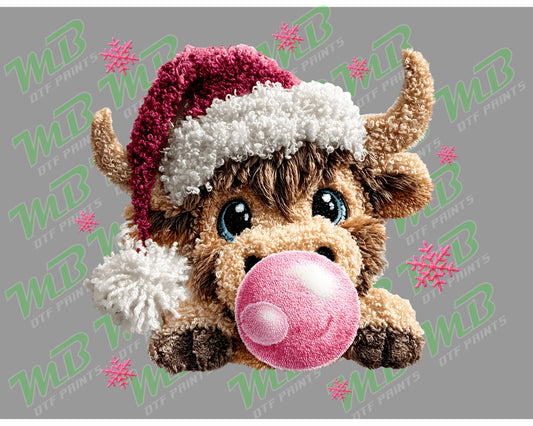 YARN FAUX HIGHLAND COW DTF PRINT